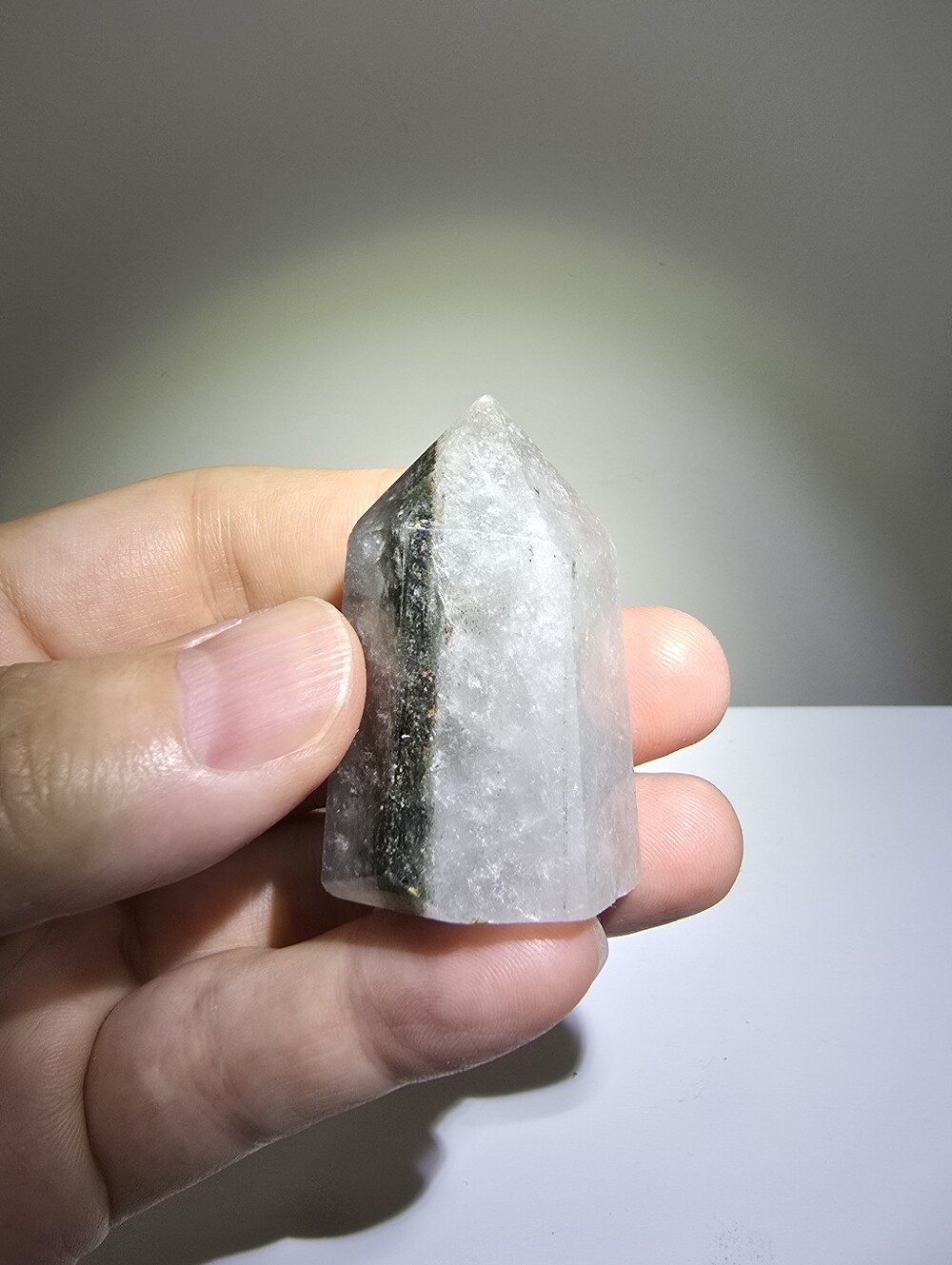 Garden Quartz Crystal Tower #C - Picture 3 of 5